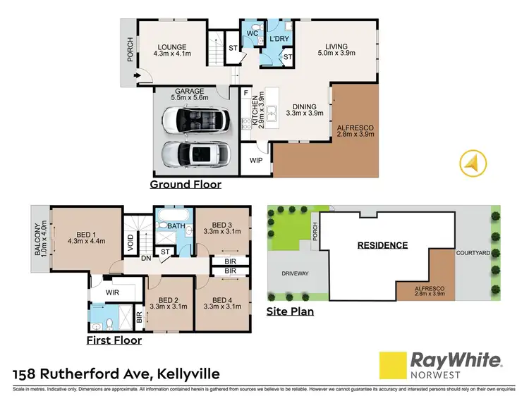 Floorplan of Homely house listing, 158 Rutherford Avenue, Kellyville NSW 2155