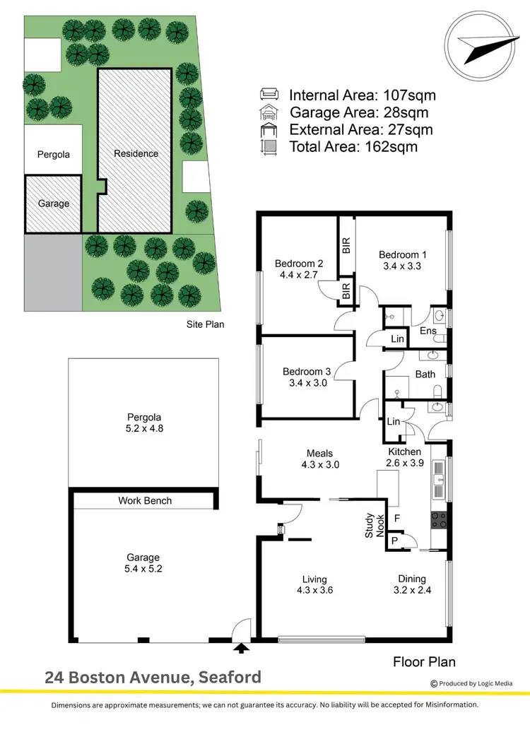 Floorplan of Homely house listing, 24 Boston Avenue, Seaford VIC 3198
