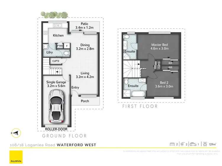Floorplan of Homely townhouse listing, 106/18 Loganlea Road, Waterford West QLD 4133