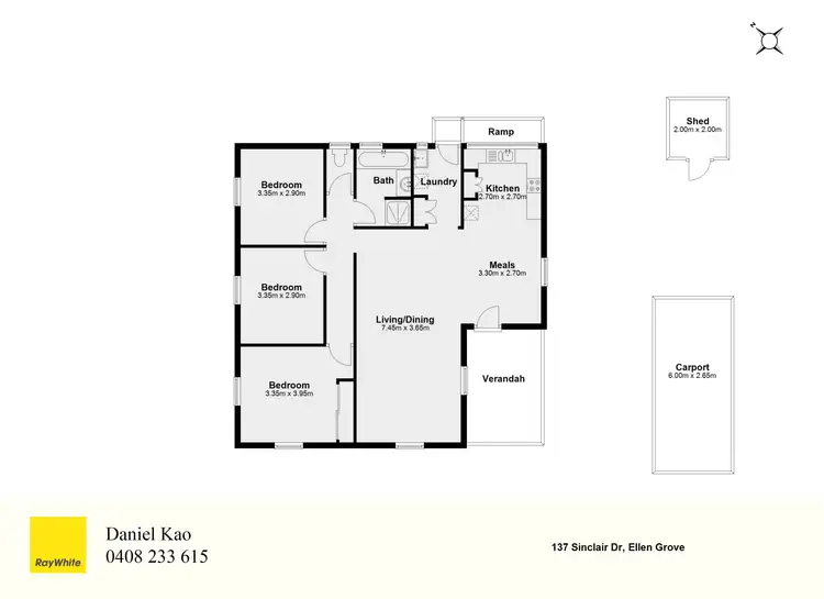 Floorplan of Homely house listing, 137 SINCLAIR Drive, Ellen Grove QLD 4078