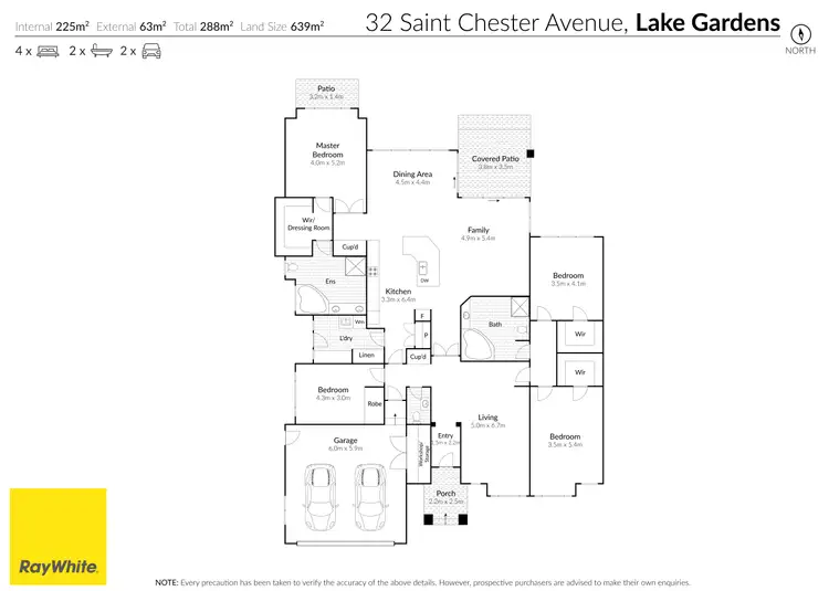 Floorplan of Homely house listing, 32 St Chester Avenue, Lake Gardens VIC 3355