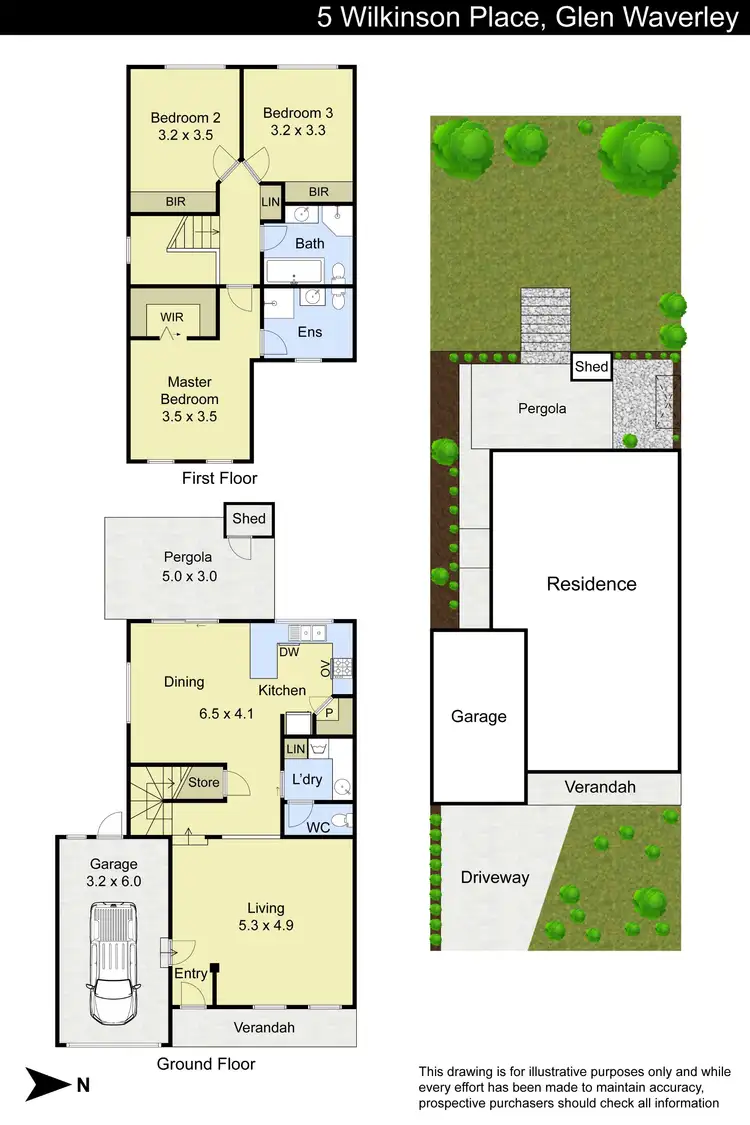 Floorplan of Homely house listing, 5 Wilkinson Place, Glen Waverley VIC 3150