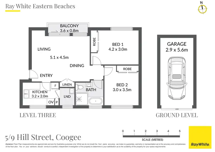 Floorplan of Homely apartment listing, 5/9 Hill Street, Coogee NSW 2034