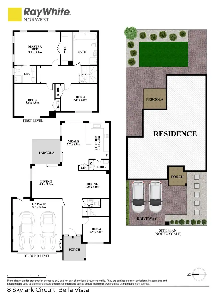 Floorplan of Homely house listing, 8 Skylark Circuit, Bella Vista NSW 2153
