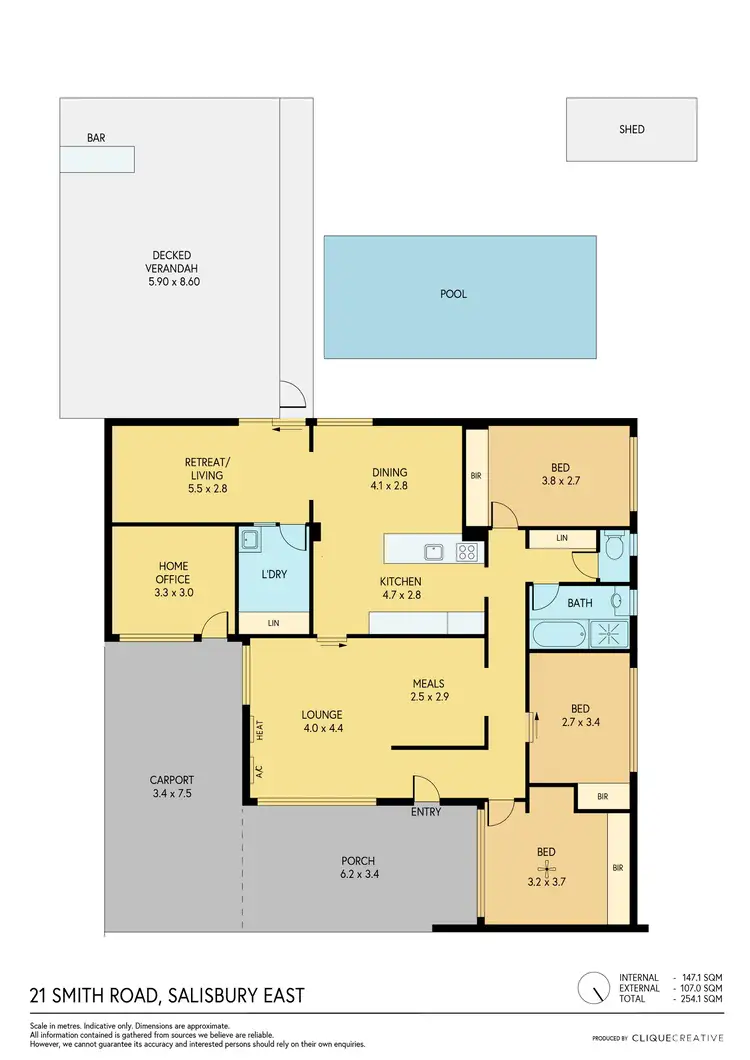 Floorplan of Homely house listing, 21 Smith Road, Salisbury East SA 5109