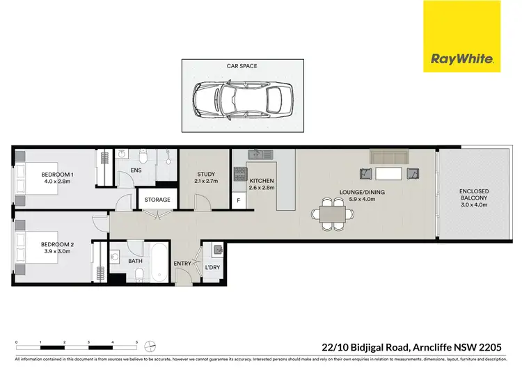 Floorplan of Homely apartment listing, 22/10 Bidjigal Road, Arncliffe NSW 2205