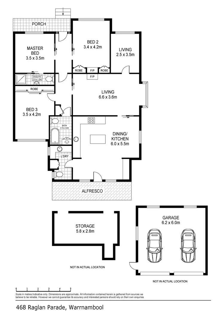 Floorplan of Homely house listing, 468 Raglan Parade, Warrnambool VIC 3280