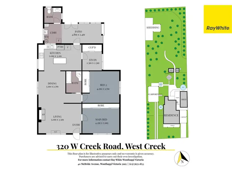 Floorplan of Homely house listing, 320 West Creek Road, West Creek VIC 3992
