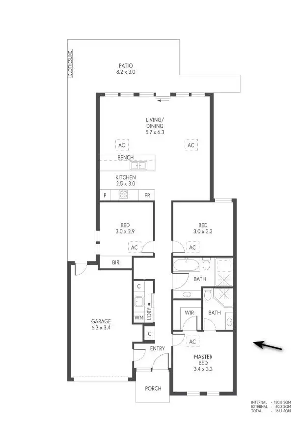 Floorplan of Homely house listing, 40 Ferry Avenue, Plympton Park SA 5038