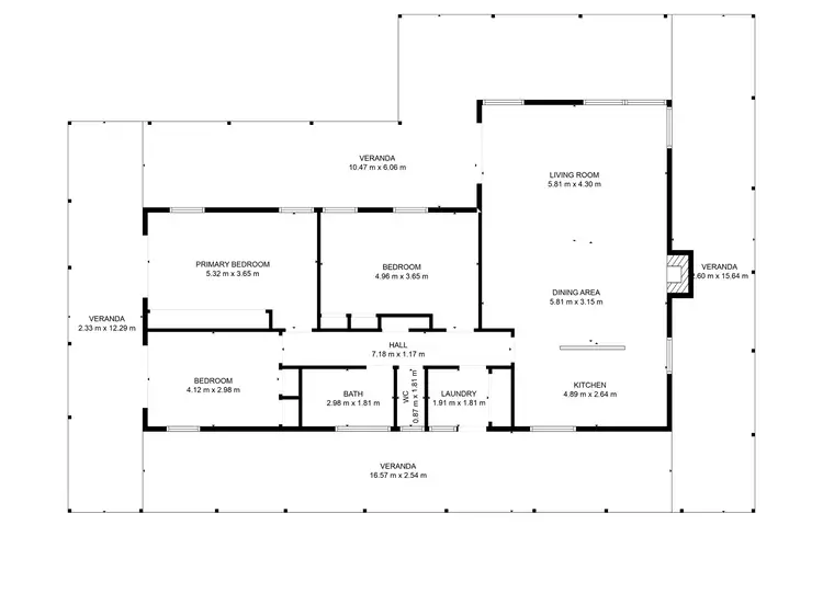 Floorplan of Homely rural property listing, 380 O'Connors Road, Mangalore VIC 3663