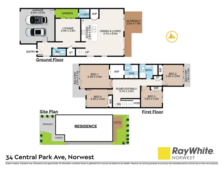 Floorplan of Homely house listing, 34 Central Park Avenue, Norwest NSW 2153
