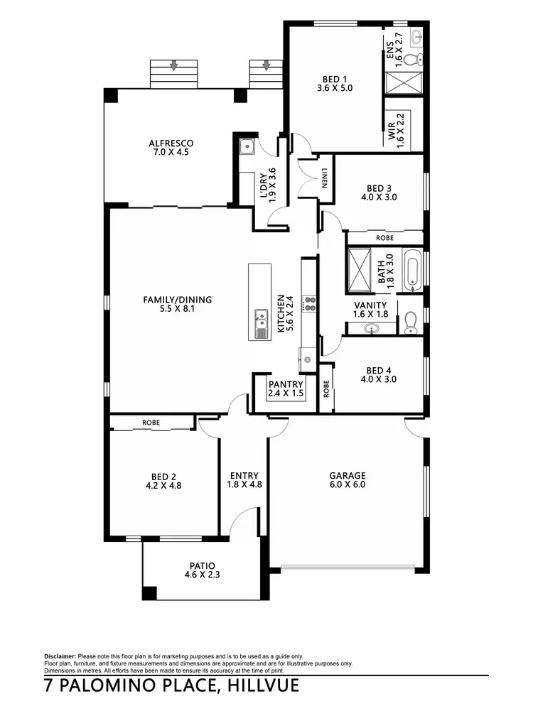 Floorplan of Homely house listing, 7 Palomino Place, Tamworth NSW 2340