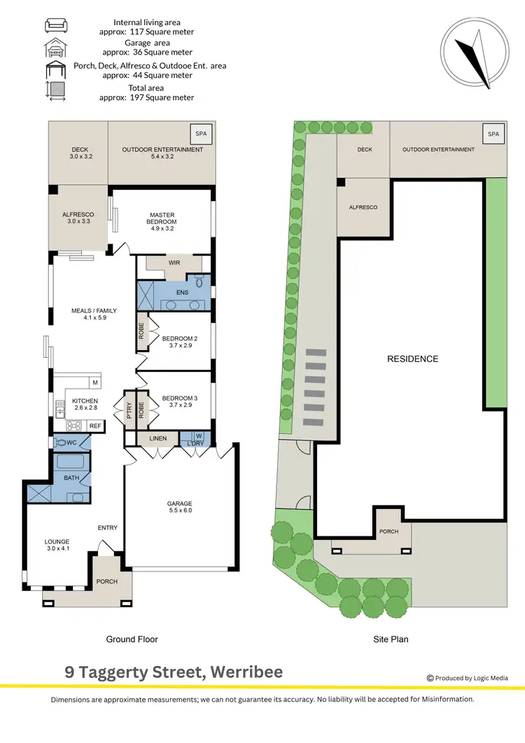 Floorplan of Homely house listing, 9 Taggerty Street, Werribee VIC 3030