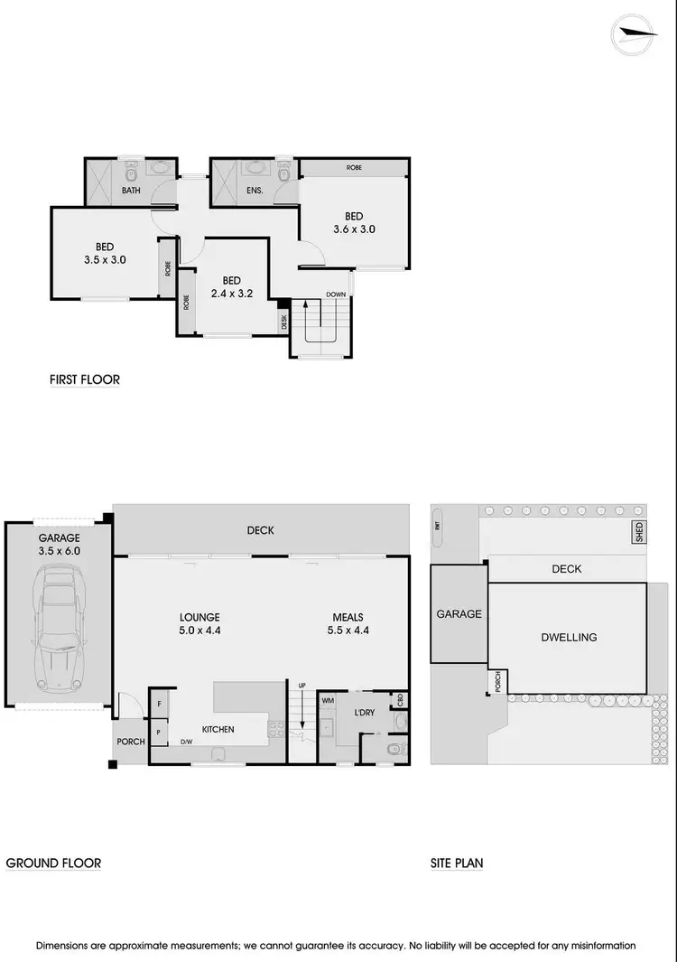 Floorplan of Homely townhouse listing, 44B Heath Avenue, Oakleigh VIC 3166
