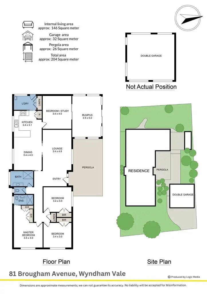 Floorplan of Homely house listing, 81 Brougham Avenue, Wyndham Vale VIC 3024