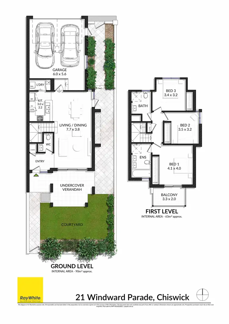Floorplan of Homely house listing, 21 Windward Parade, Chiswick NSW 2046