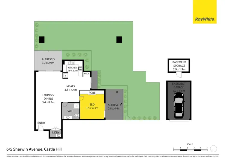 Floorplan of Homely unit listing, 6/5 Sherwin Avenue, Castle Hill NSW 2154