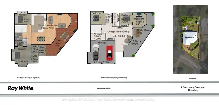 Floorplan of Homely house listing, 7 Discovery Crescent, Rosslyn QLD 4703
