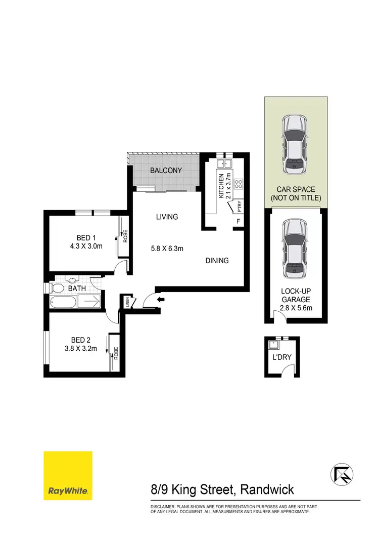 Floorplan of Homely apartment listing, 8/9 King Street, Randwick NSW 2031