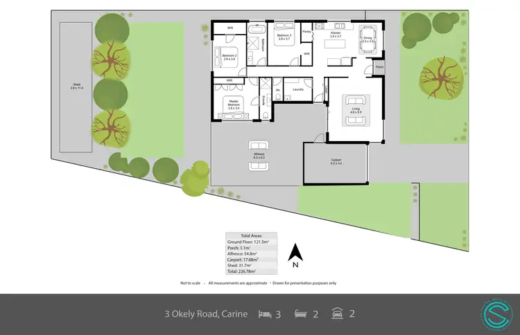 Floorplan of Homely house listing, 3 Okely Road, Carine WA 6020