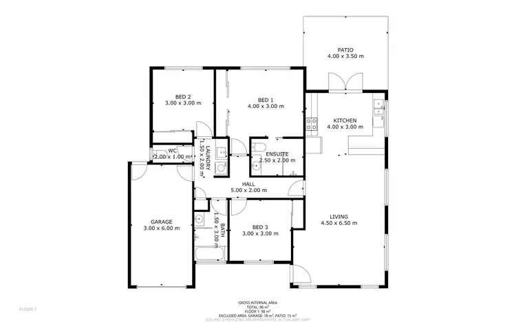 Floorplan of Homely house listing, 2/37A Anzac Avenue, Newtown QLD 4350