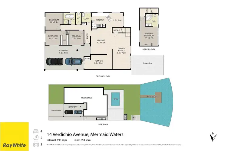 Floorplan of Homely house listing, 14 Verdichio Avenue, Mermaid Waters QLD 4218