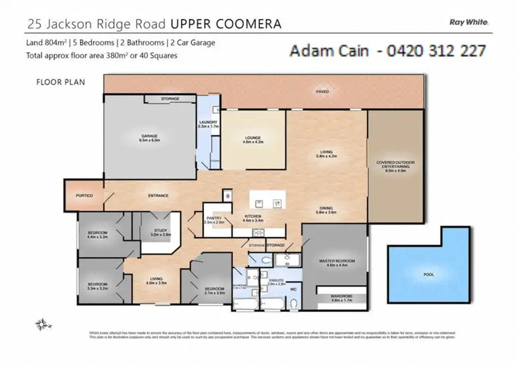 Floorplan of Homely house listing, 25 Jackson Ridge Road, Upper Coomera QLD 4209