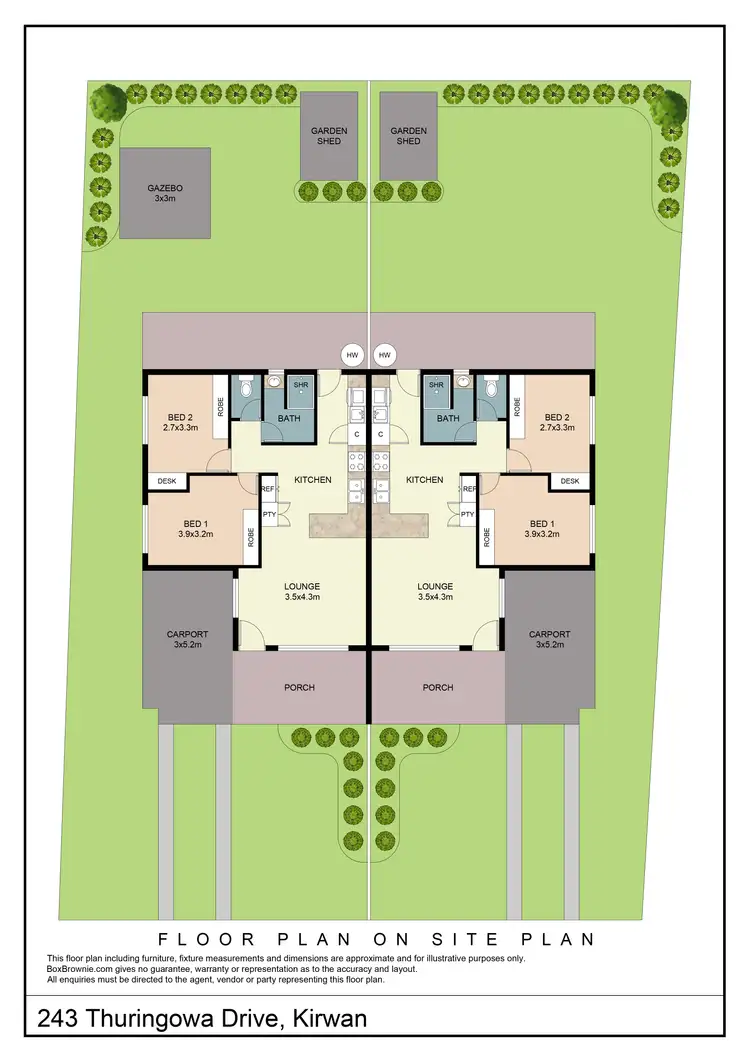 Floorplan of Homely house listing, 243 Thuringowa Drive, Kirwan QLD 4817