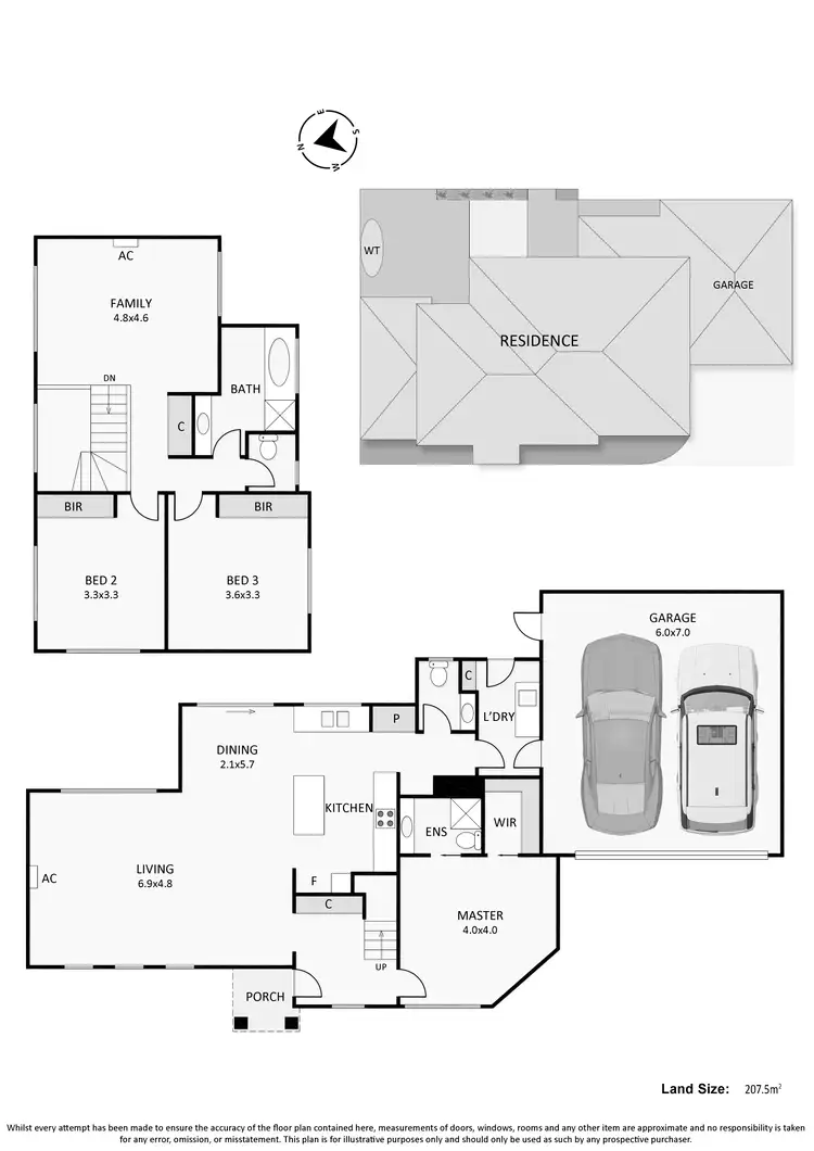 Floorplan of Homely townhouse listing, 2/30A Williams Street, Frankston VIC 3199