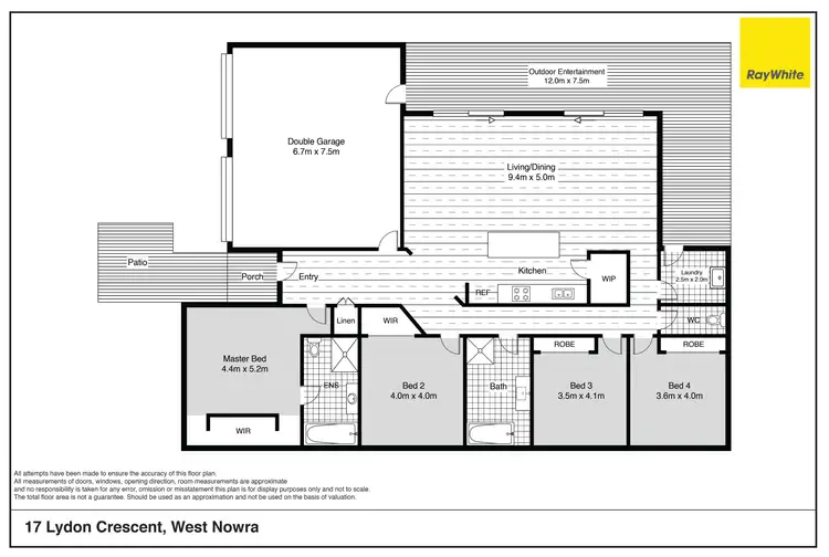 Floorplan of Homely house listing, 17 Lydon Crescent, West Nowra NSW 2541