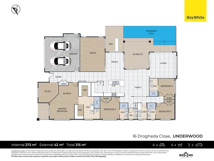 Floorplan of Homely house listing, 16 Drogheda Close, Underwood QLD 4119