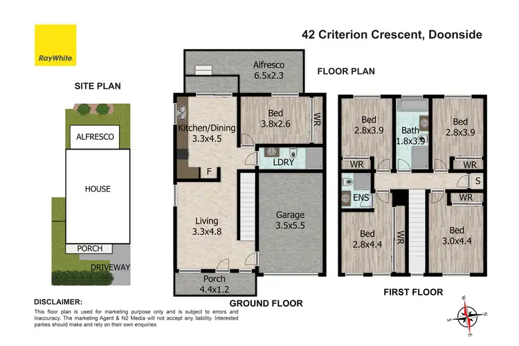 Floorplan of Homely townhouse listing, 42 Criterion Crescent, Doonside NSW 2767