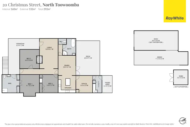 Floorplan of Homely house listing, 20 Christmas Street, North Toowoomba QLD 4350