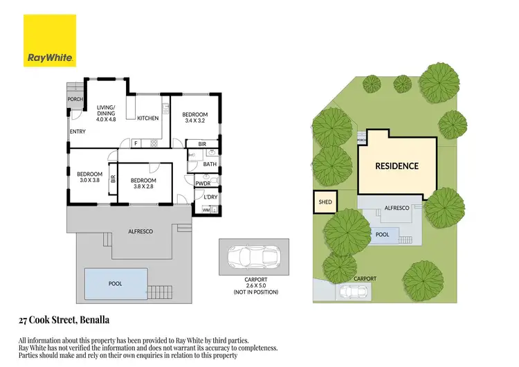 Floorplan of Homely house listing, 27 Cook Street, Benalla VIC 3672