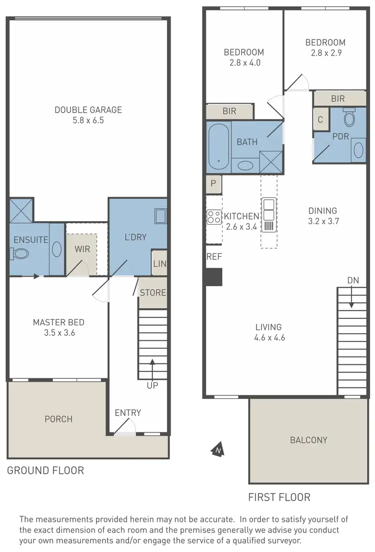 Floorplan of Homely townhouse listing, 22 Ansons Walk, Werribee VIC 3030