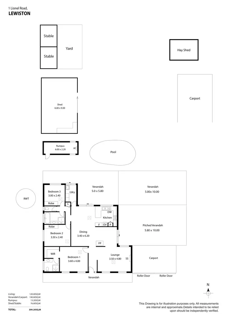 Floorplan of Homely house listing, 1 Lionel Road, Lewiston SA 5501