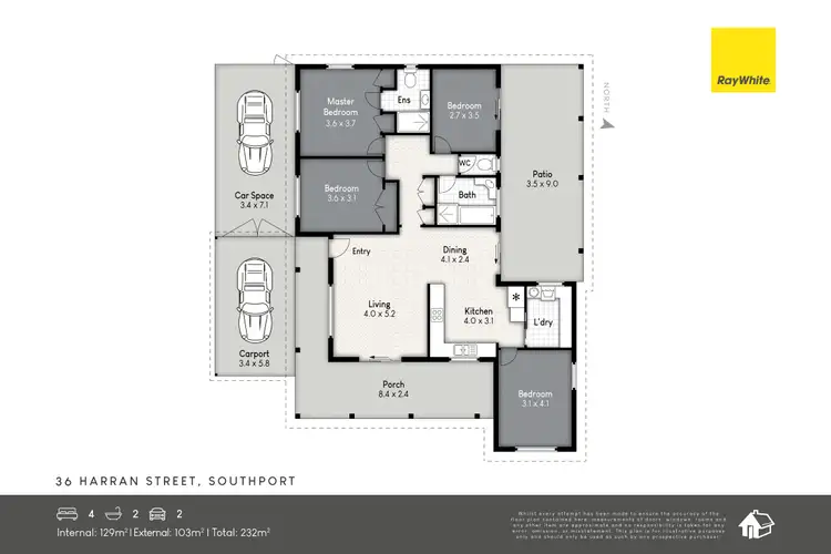 Floorplan of Homely house listing, 36 Harran Street, Southport QLD 4215