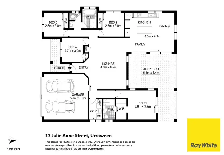 Floorplan of Homely house listing, 17 Julie Anne Street, Urraween QLD 4655