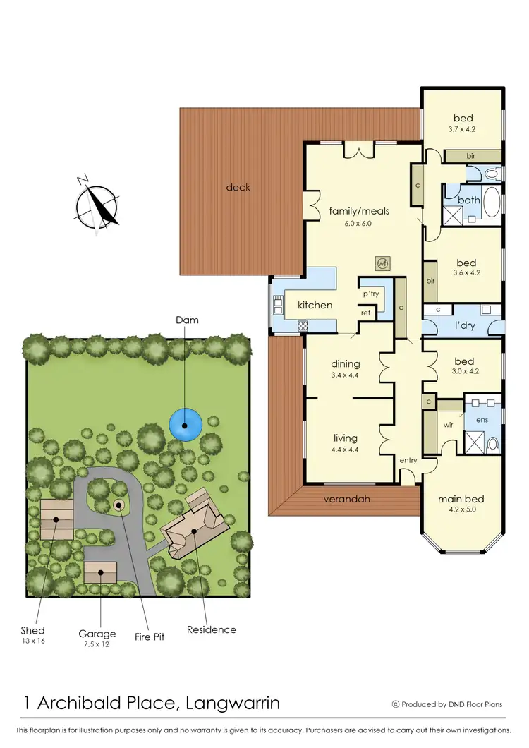Floorplan of Homely house listing, 1 Archibald Place, Langwarrin VIC 3910