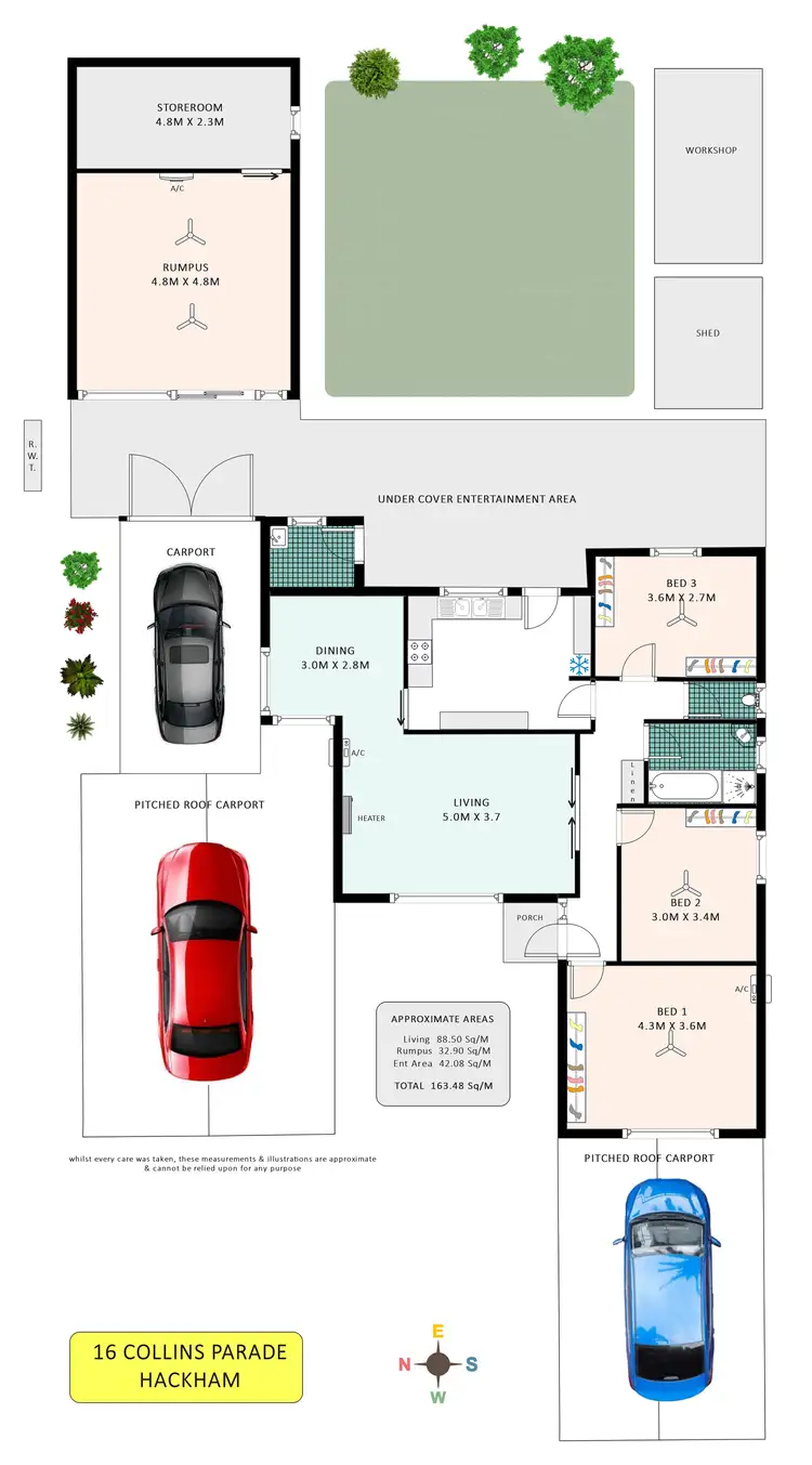 Floorplan of Homely house listing, 16 Collins Parade, Hackham SA 5163