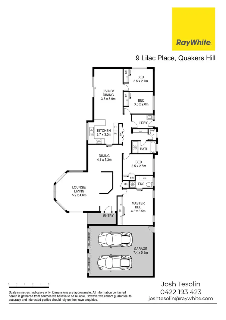 Floorplan of Homely house listing, 9 Lilac Place, Quakers Hill NSW 2763