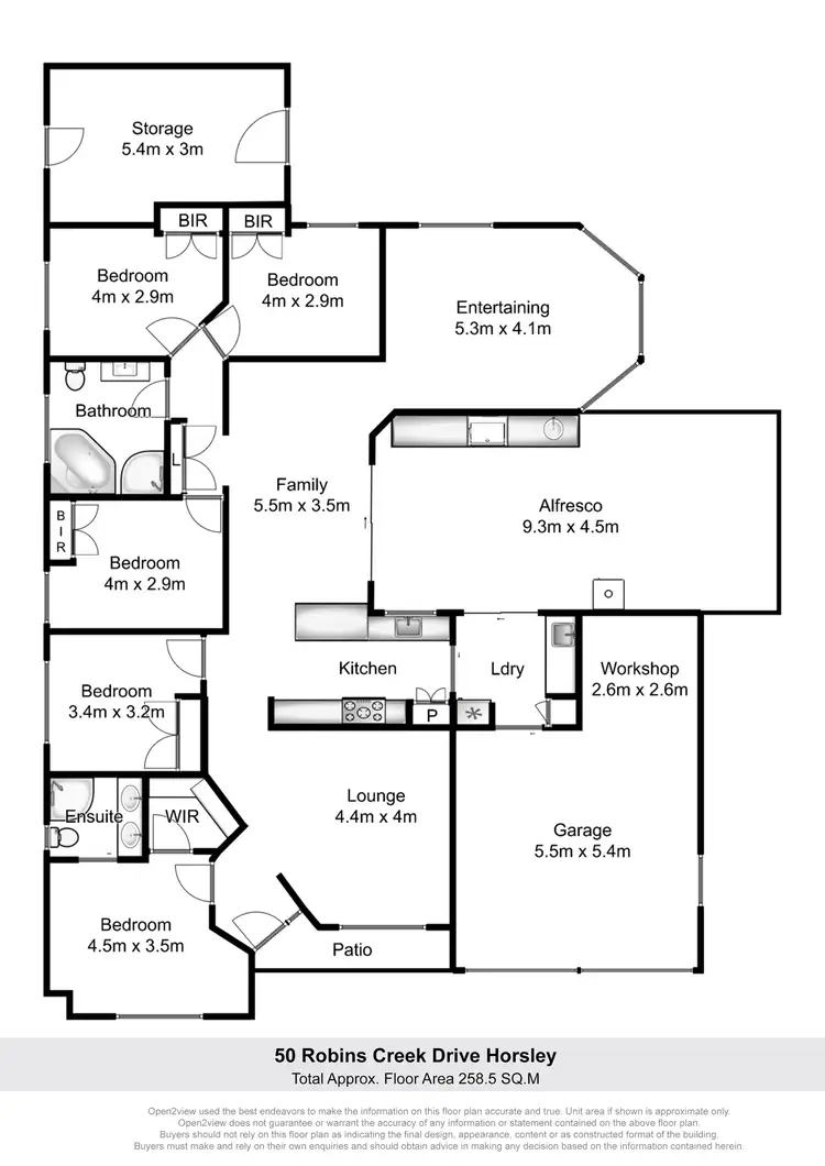Floorplan of Homely house listing, 50 Robins Creek Drive, Horsley NSW 2530