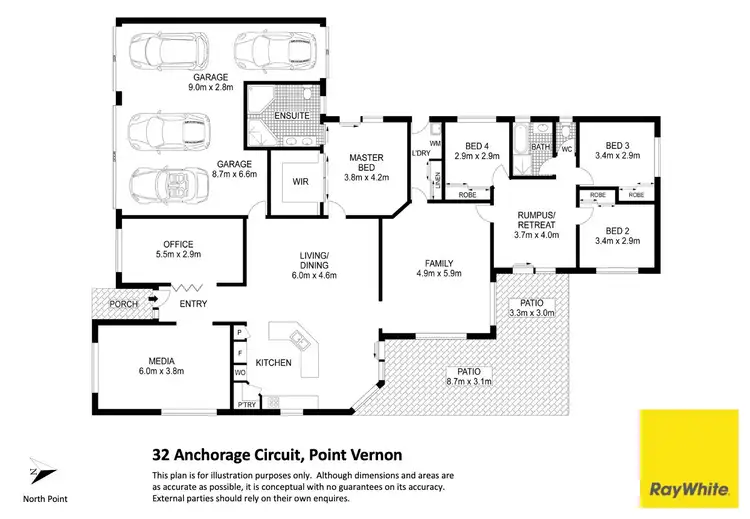 Floorplan of Homely house listing, 32 Anchorage Circuit, Point Vernon QLD 4655