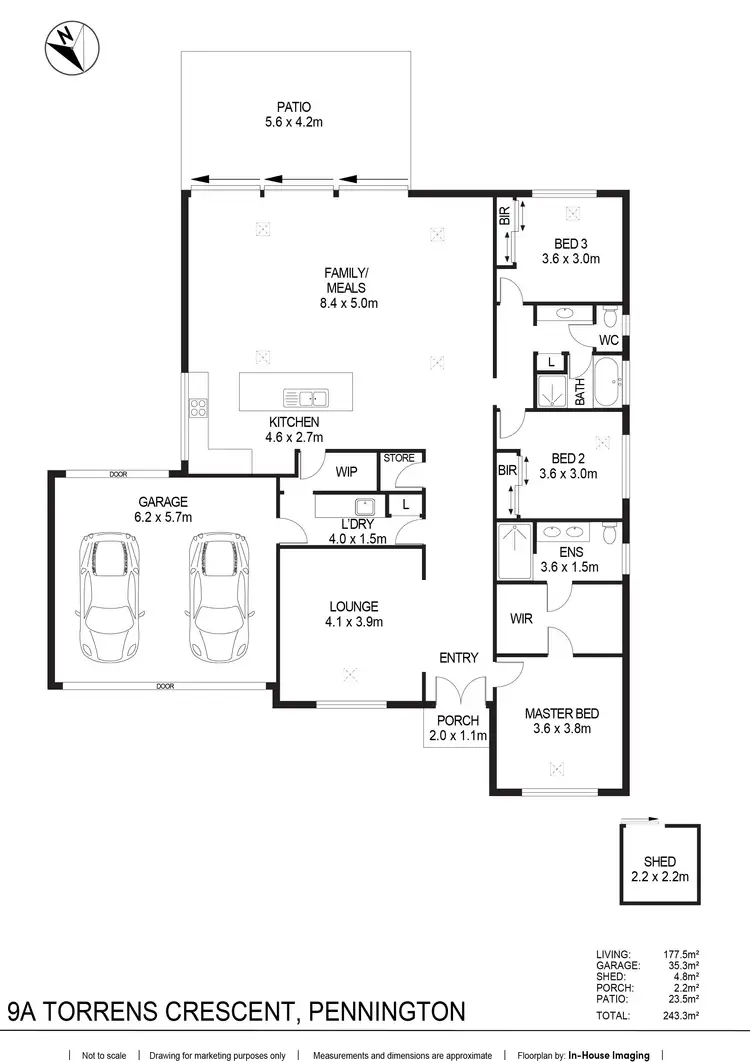 Floorplan of Homely house listing, 9A Torrens Crescent, Pennington SA 5013