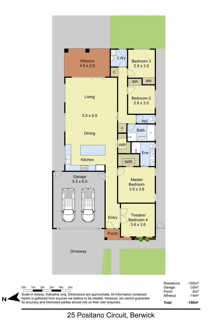 Floorplan of Homely house listing, 25 Positano Circuit, Berwick VIC 3806