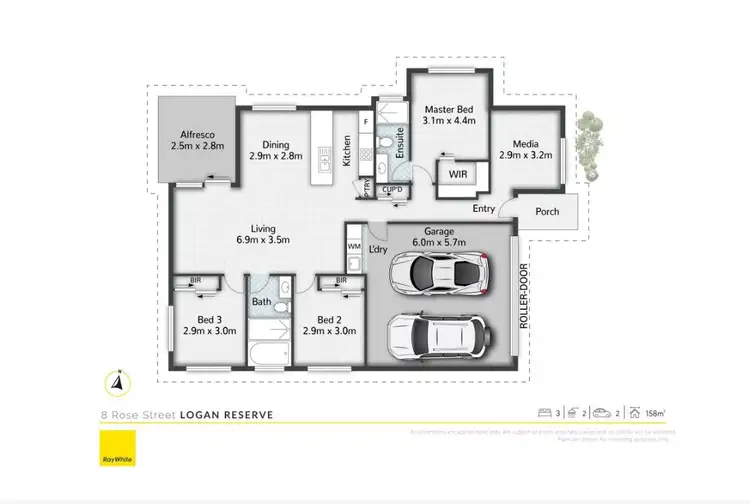 Floorplan of Homely house listing, 8 Rose Street, Logan Reserve QLD 4133