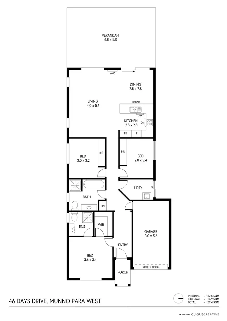 Floorplan of Homely house listing, 46 Days Drive, Munno Para West SA 5115