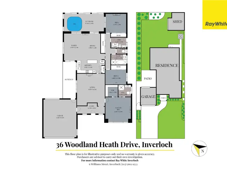 Floorplan of Homely house listing, 36 Woodland Heath Drive, Inverloch VIC 3996