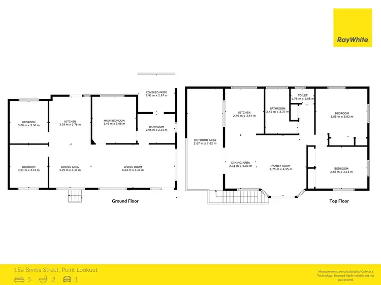 Floorplan of Homely house listing, 15a Bimba Street, Point Lookout QLD 4183