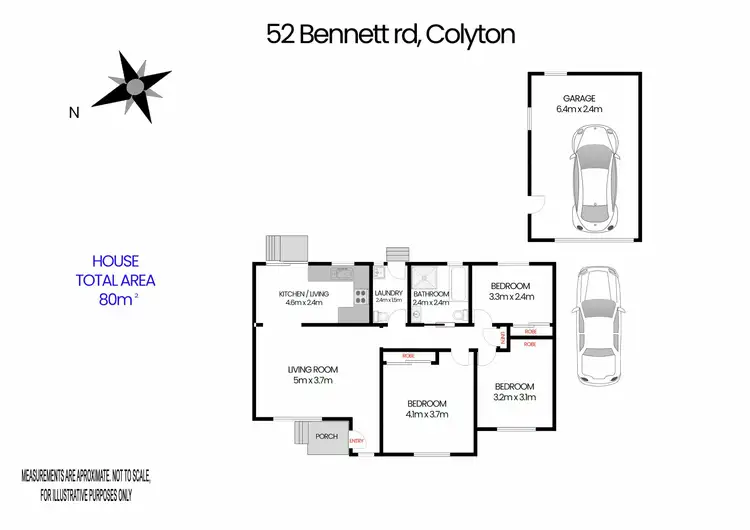 Floorplan of Homely house listing, 52 Bennett Road, Colyton NSW 2760